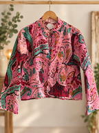 Handmade Kantha Reversible Jacket – Autumn/Winter Colours