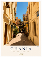 Chania Crete 'The Lanes' Poster