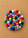 Wool Felt Coasters & Trivets~Handmade in Nepal