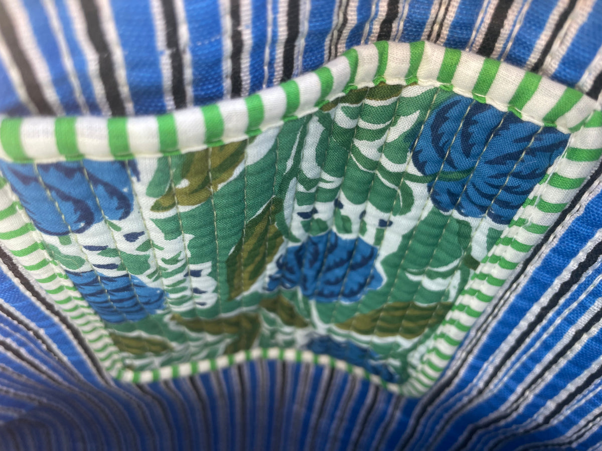 Quilted Block Print Tote (Smaller Size)