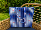Quilted Block Print Tote (Smaller Size)