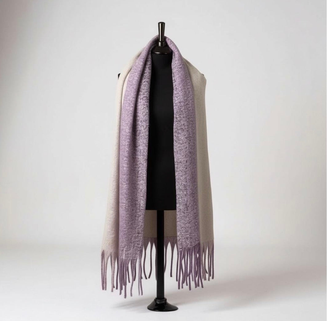 L&W Chunky Knit Winter Scarf~ Mixed Colours