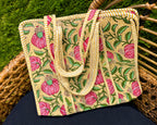 Quilted Block Print Tote (Smaller Size)