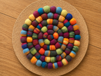 Wool Felt Coasters & Trivets~Handmade in Nepal