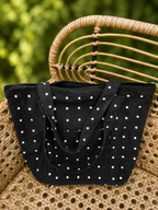 Lion & Willow Canvas Polka Dot Tote Bag – Summer Collection