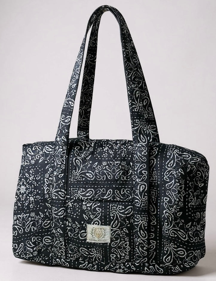 Cotton Quilted Compact Duffle Bag