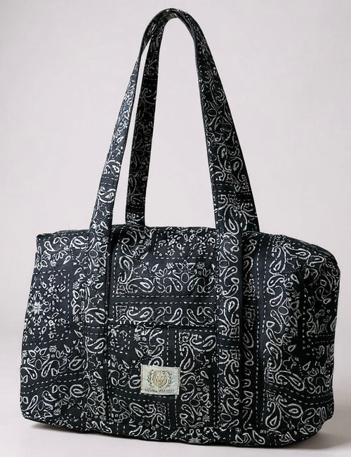 Cotton Quilted Compact Duffle Bag