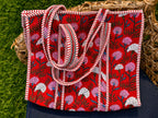 Quilted Block Print Tote (Smaller Size)