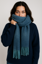L&W Chunky Knit Winter Scarf~ Mixed Colours