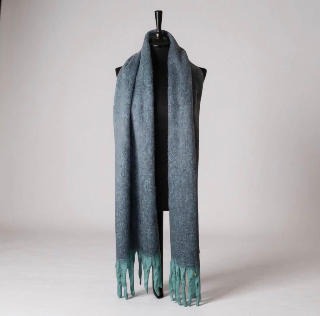 L&W Chunky Knit Winter Scarf~ Mixed Colours
