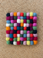 Wool Felt Coasters & Trivets~Handmade in Nepal