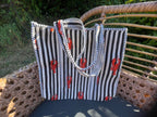 Quilted Block Print Tote (Smaller Size)