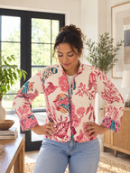 Handmade Kantha Reversible Jacket – Autumn/Winter Colours