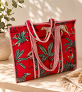 Quilted Cotton Tote Bag, Curated by Lion & Willow