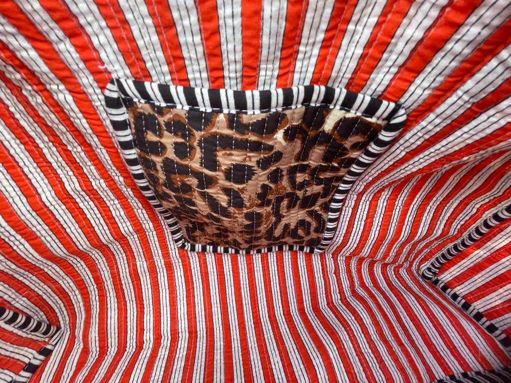 Quilted Block Print Duffle ‘Weekender’ Bags