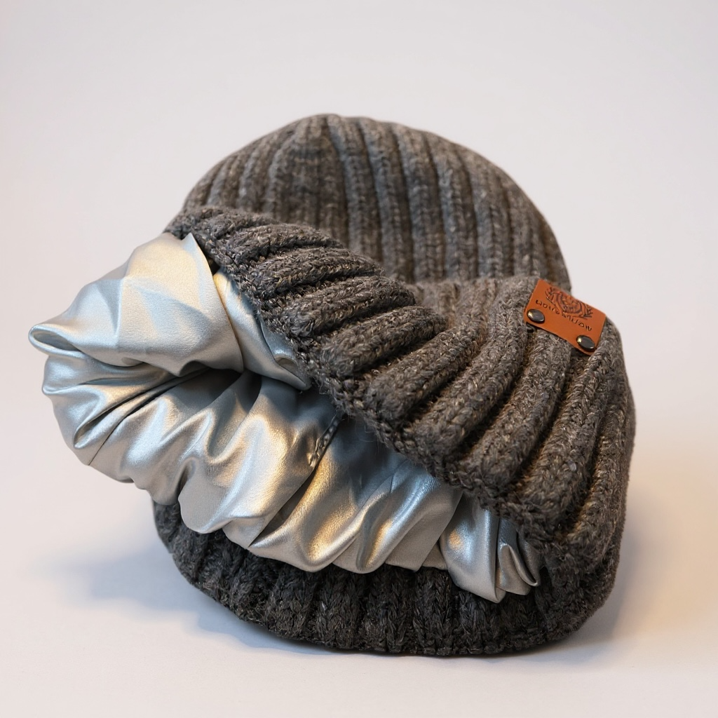 Soft Cashmere Blend Knit Beanie with Satin Lining