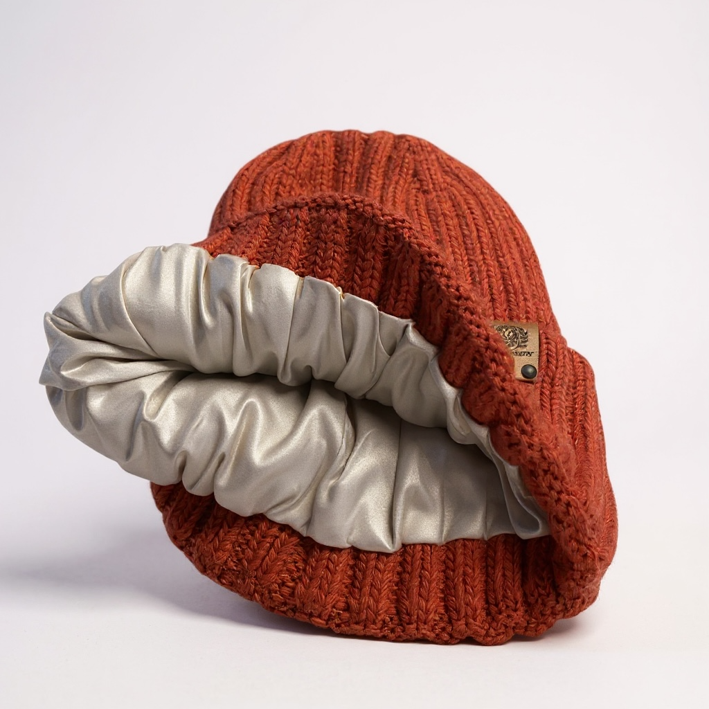 Soft Cashmere Blend Knit Beanie with Satin Lining
