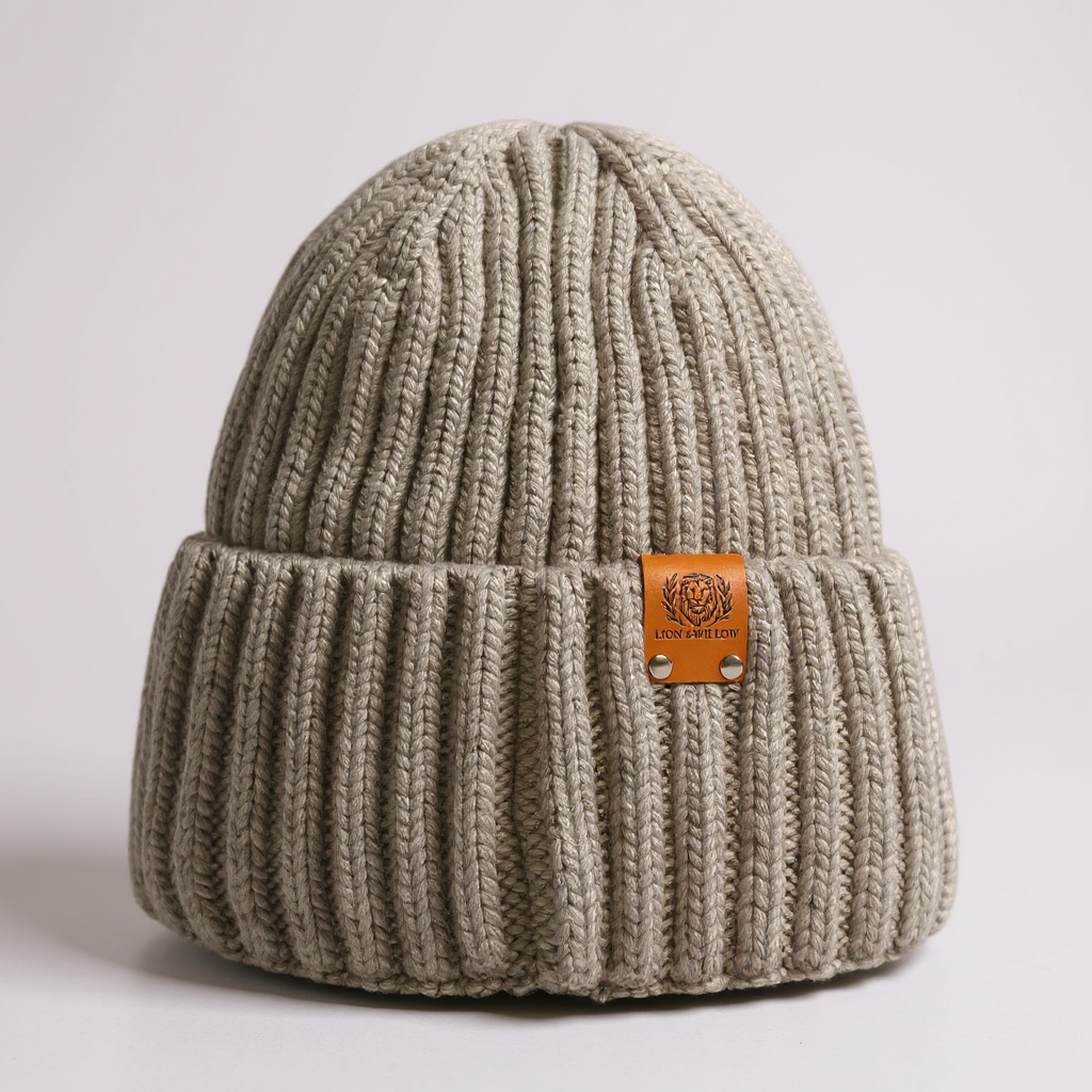 Soft Cashmere Blend Knit Beanie with Satin Lining