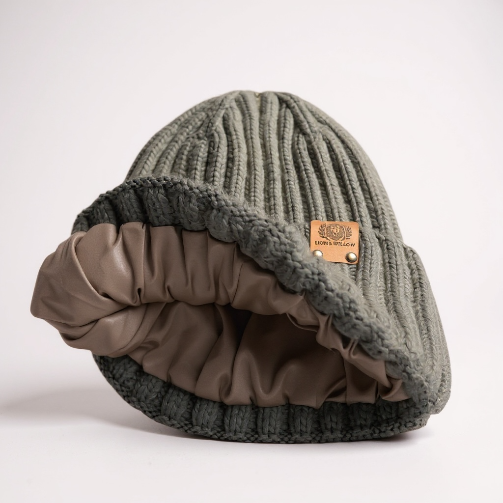 Soft Cashmere Blend Knit Beanie with Satin Lining