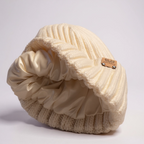 Soft Cashmere Blend Knit Beanie with Satin Lining