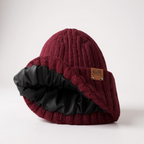 Soft Cashmere Blend Knit Beanie with Satin Lining