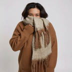 L&W Chunky Knit Winter Scarf~ Mixed Colours
